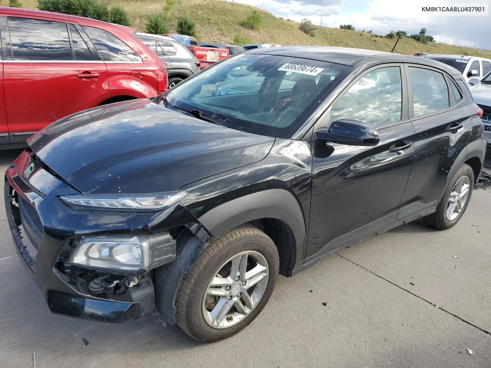 2020 Hyundai Kona Se VIN: KM8K1CAA8LU437901 Lot: 68639674