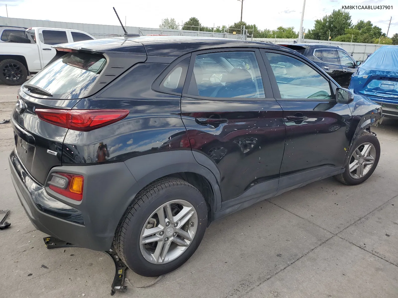 2020 Hyundai Kona Se VIN: KM8K1CAA8LU437901 Lot: 68639674