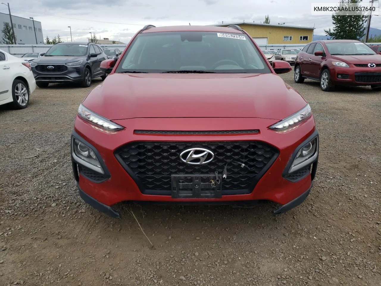 2020 Hyundai Kona Sel VIN: KM8K2CAA6LU537640 Lot: 68967204