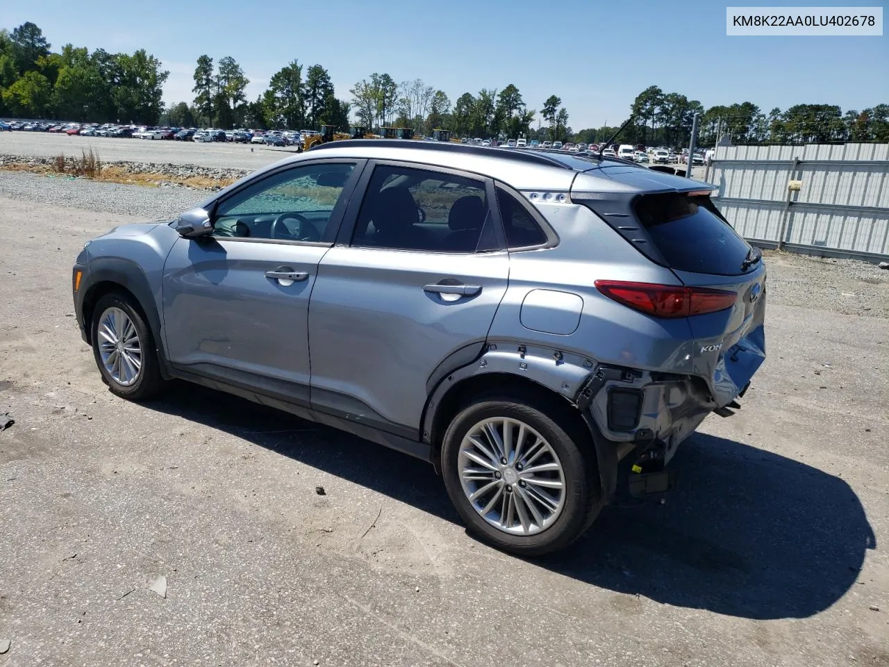 2020 Hyundai Kona Sel VIN: KM8K22AA0LU402678 Lot: 69842284