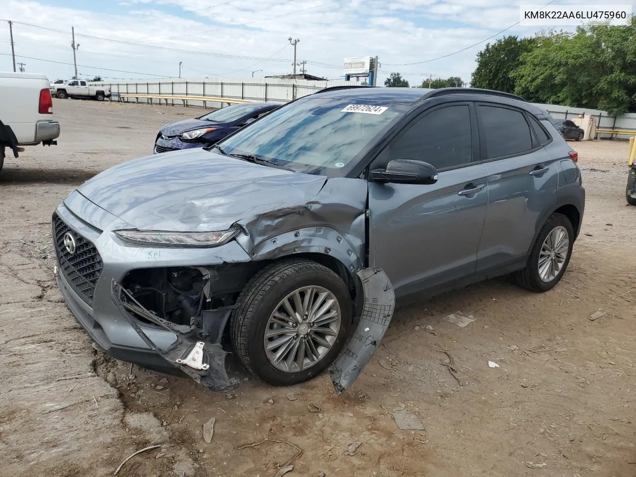 KM8K22AA6LU475960 2020 Hyundai Kona Sel