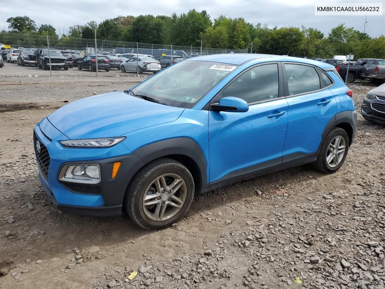 2020 Hyundai Kona Se VIN: KM8K1CAA0LU566232 Lot: 70007664