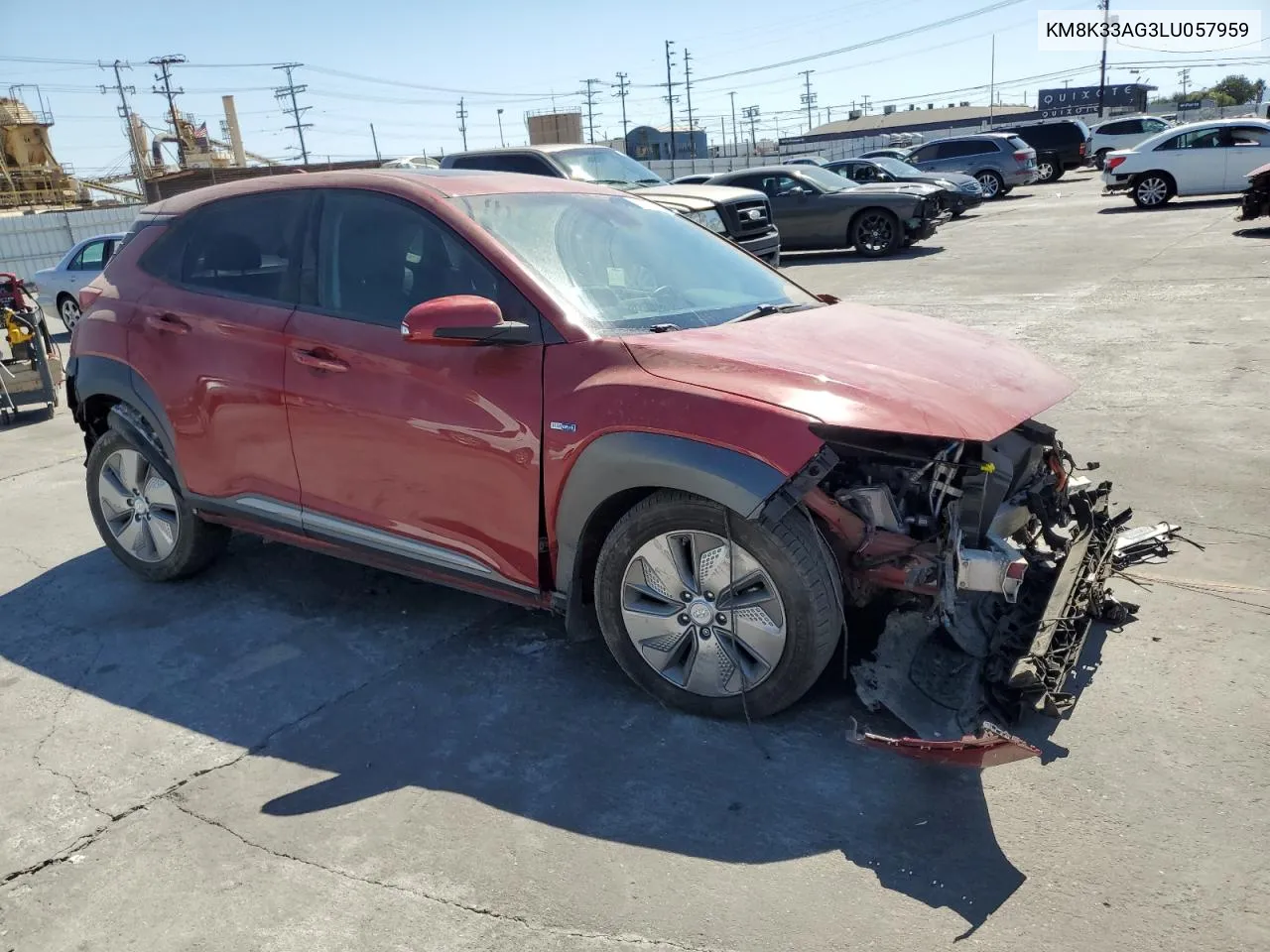 2020 Hyundai Kona Limited VIN: KM8K33AG3LU057959 Lot: 70018114