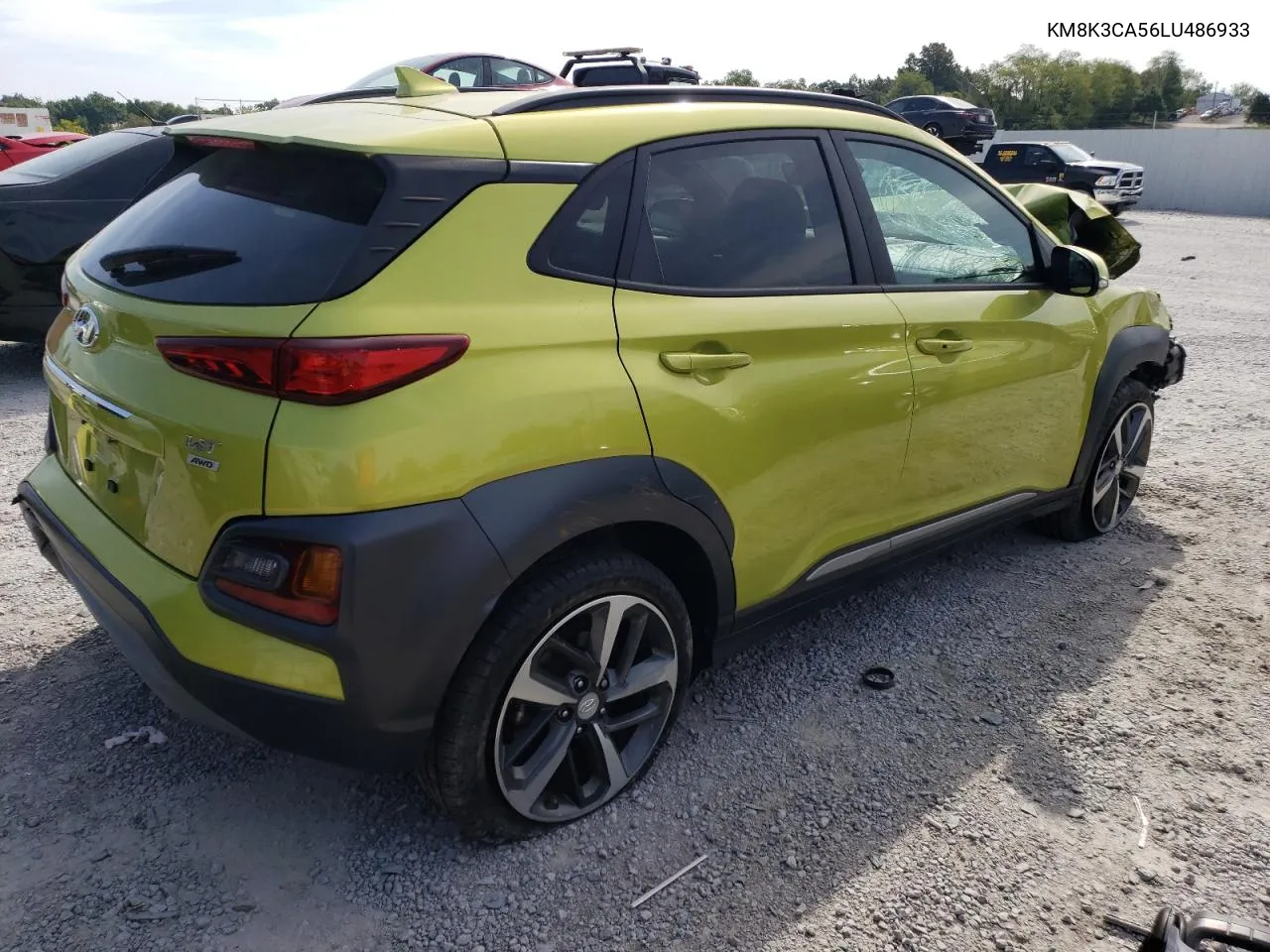 2020 Hyundai Kona Limited VIN: KM8K3CA56LU486933 Lot: 70286624