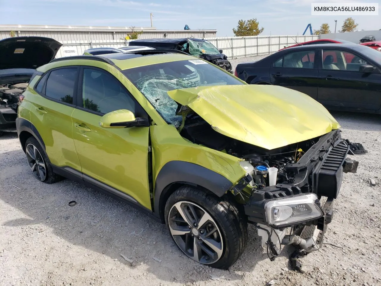 2020 Hyundai Kona Limited VIN: KM8K3CA56LU486933 Lot: 70286624