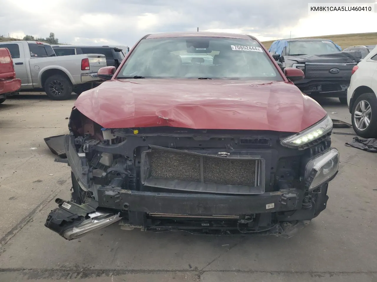 2020 Hyundai Kona Se VIN: KM8K1CAA5LU460410 Lot: 70852444