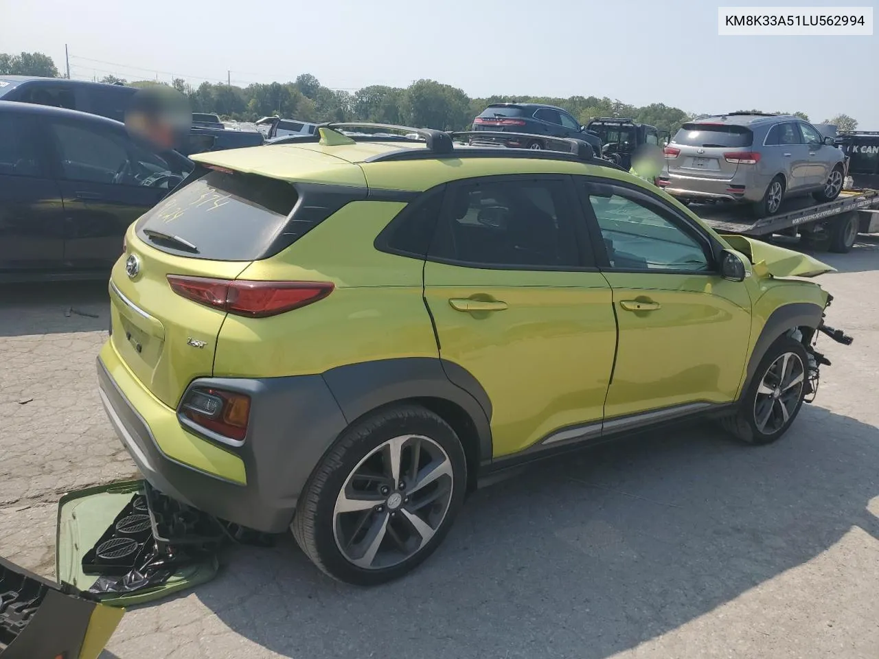 2020 Hyundai Kona Limited VIN: KM8K33A51LU562994 Lot: 70890144