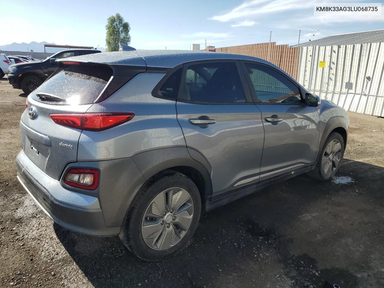 2020 Hyundai Kona Limited VIN: KM8K33AG3LU068735 Lot: 71104464