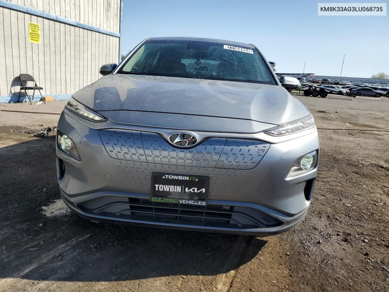 2020 Hyundai Kona Limited VIN: KM8K33AG3LU068735 Lot: 71104464