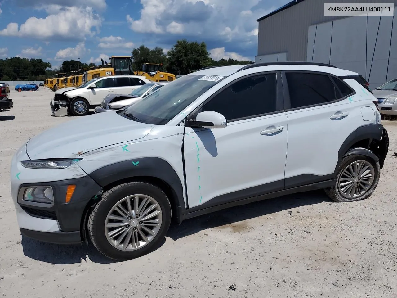 2020 Hyundai Kona Sel VIN: KM8K22AA4LU400111 Lot: 71813814