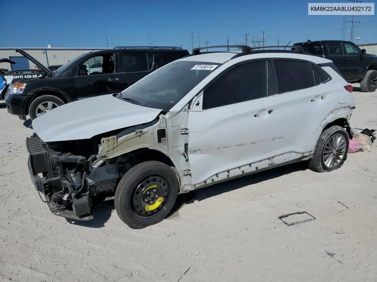 KM8K22AA8LU432172 2020 Hyundai Kona Sel