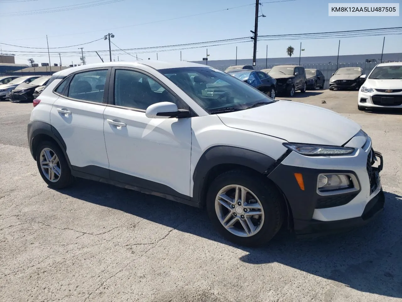 2020 Hyundai Kona Se VIN: KM8K12AA5LU487505 Lot: 72811384