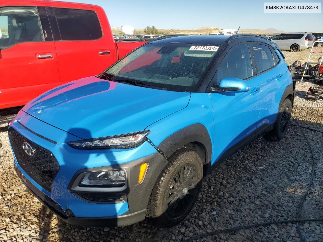 2020 Hyundai Kona Sel VIN: KM8K2CAAXLU473473 Lot: 73172324