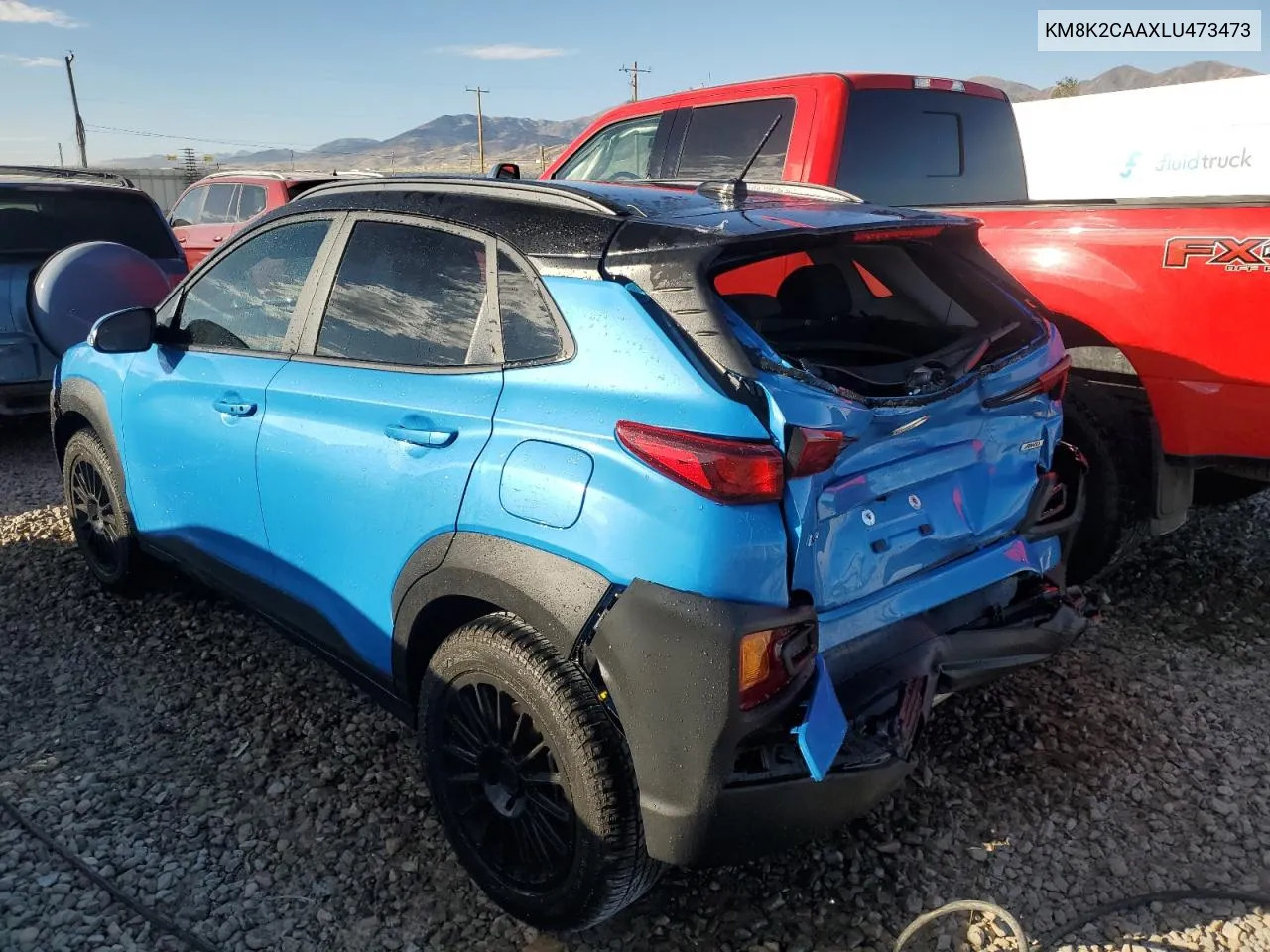 2020 Hyundai Kona Sel VIN: KM8K2CAAXLU473473 Lot: 73172324