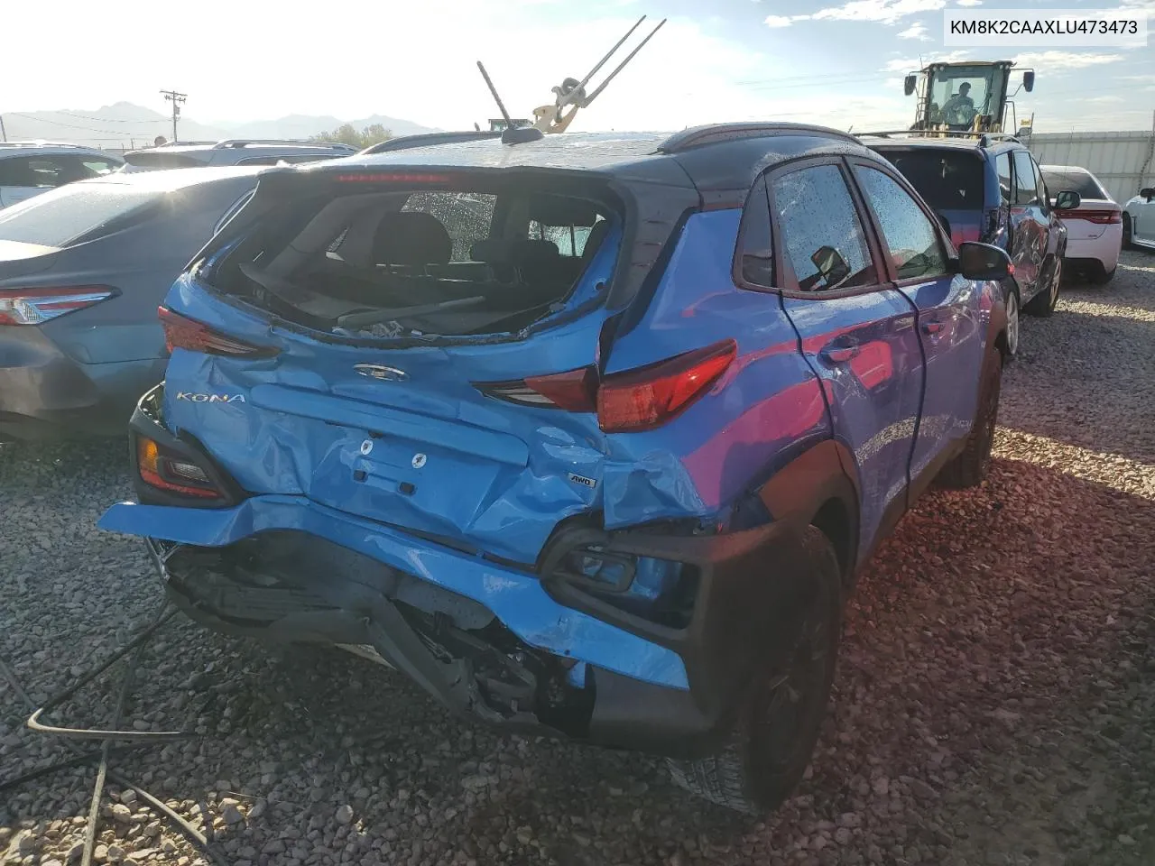 2020 Hyundai Kona Sel VIN: KM8K2CAAXLU473473 Lot: 73172324