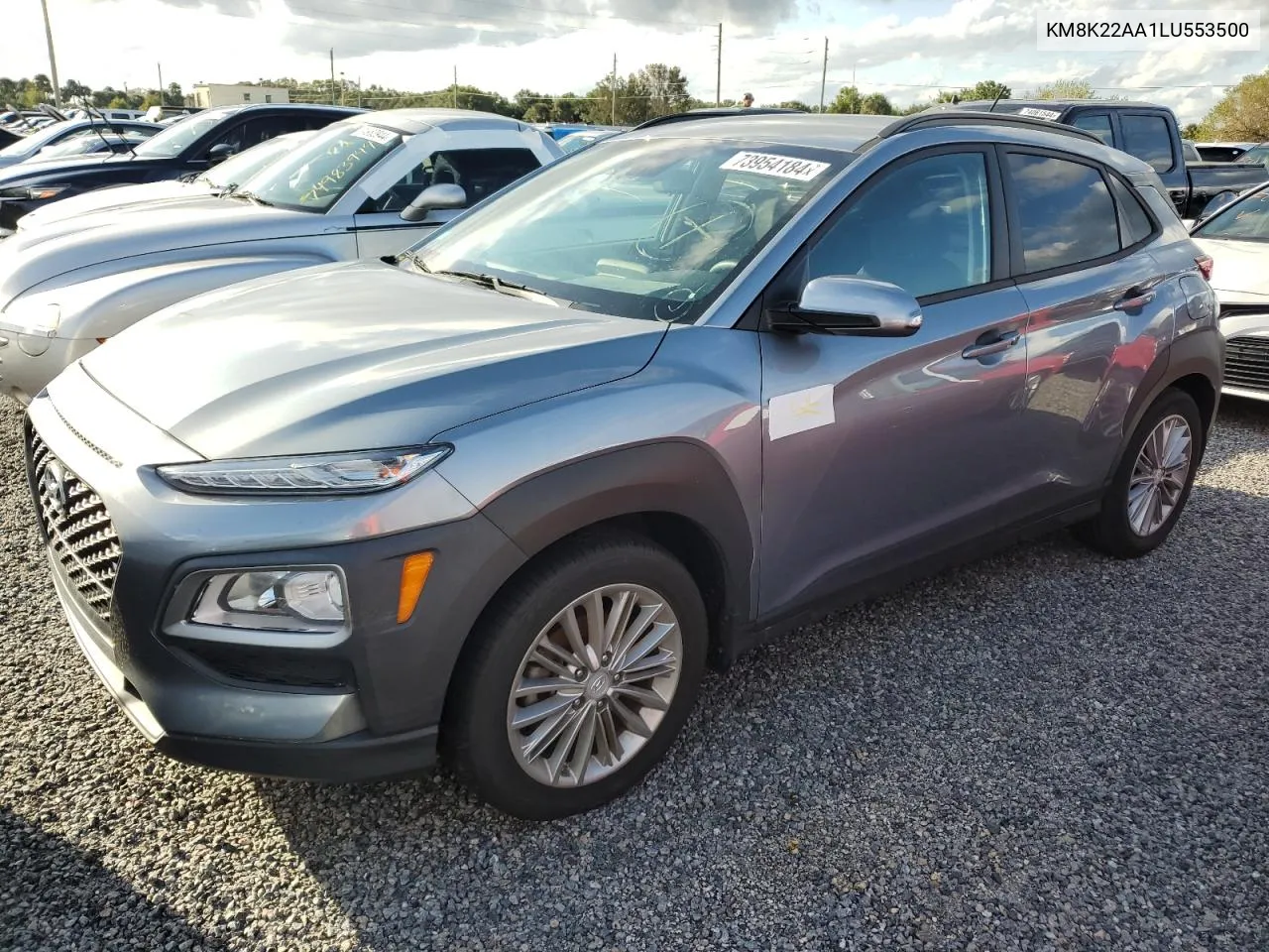 2020 Hyundai Kona Sel VIN: KM8K22AA1LU553500 Lot: 73954184