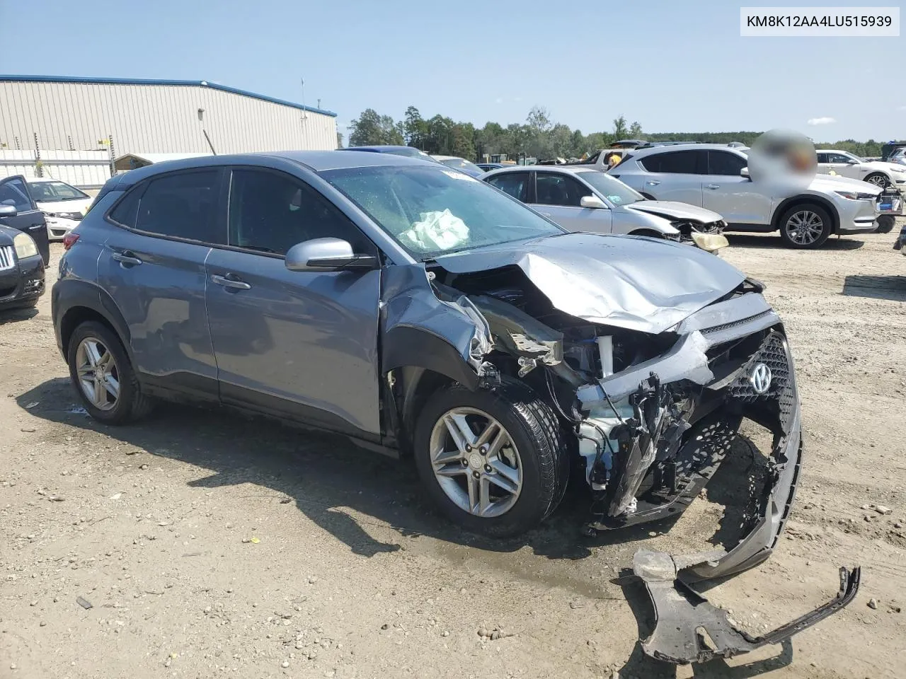 2020 Hyundai Kona Se VIN: KM8K12AA4LU515939 Lot: 74016214