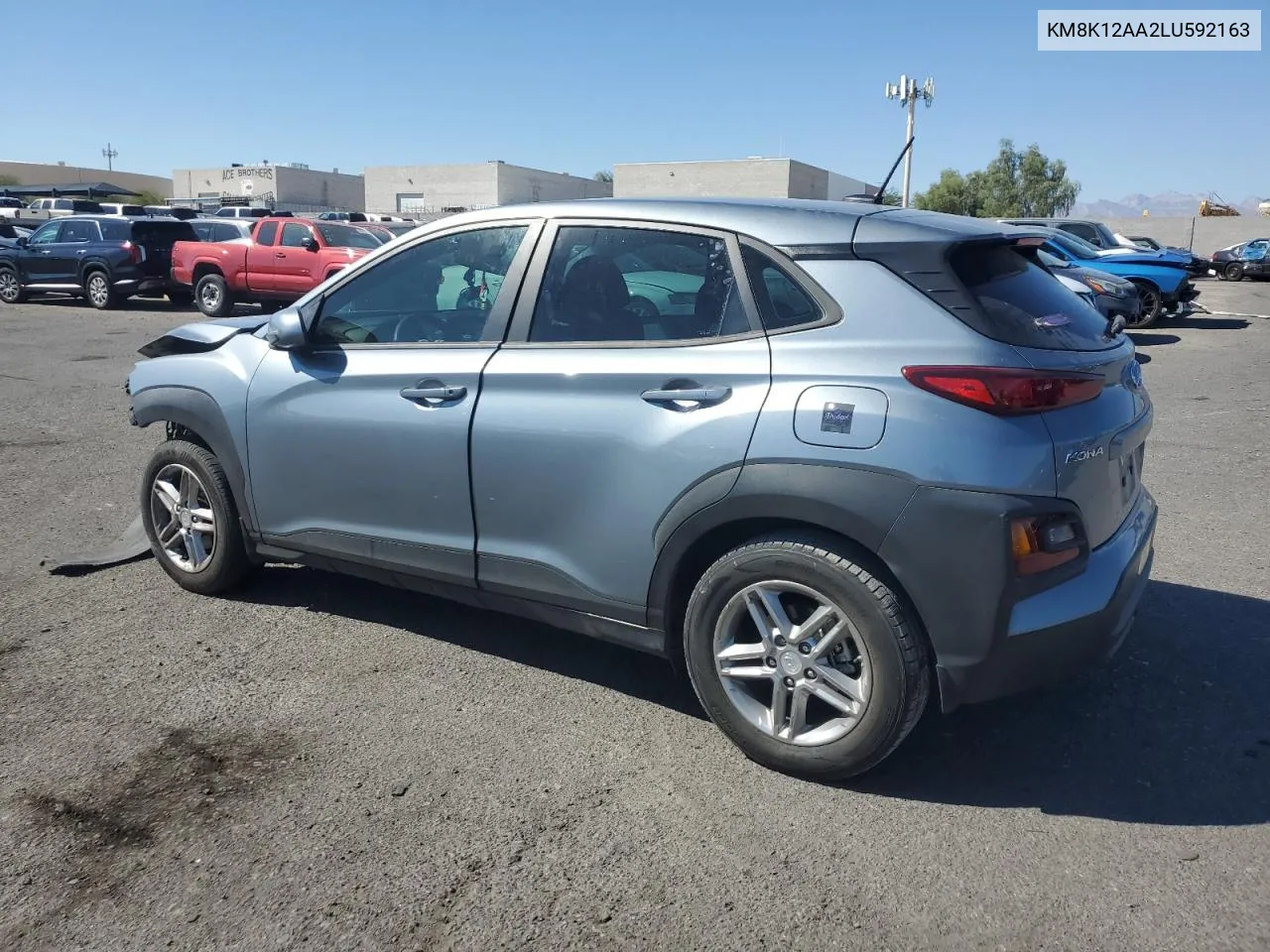 2020 Hyundai Kona Se VIN: KM8K12AA2LU592163 Lot: 74021944