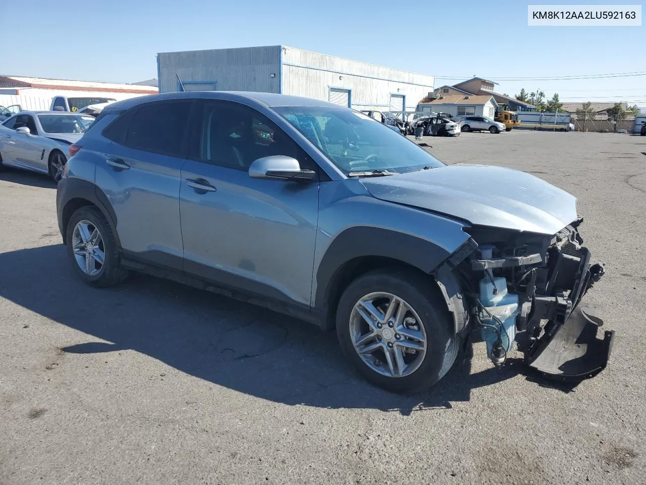 2020 Hyundai Kona Se VIN: KM8K12AA2LU592163 Lot: 74021944