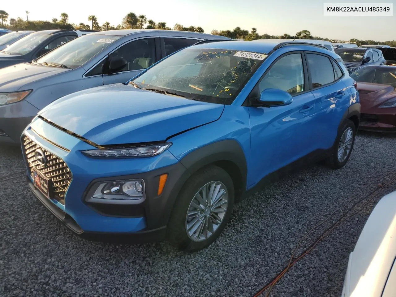 2020 Hyundai Kona Sel VIN: KM8K22AA0LU485349 Lot: 74221244