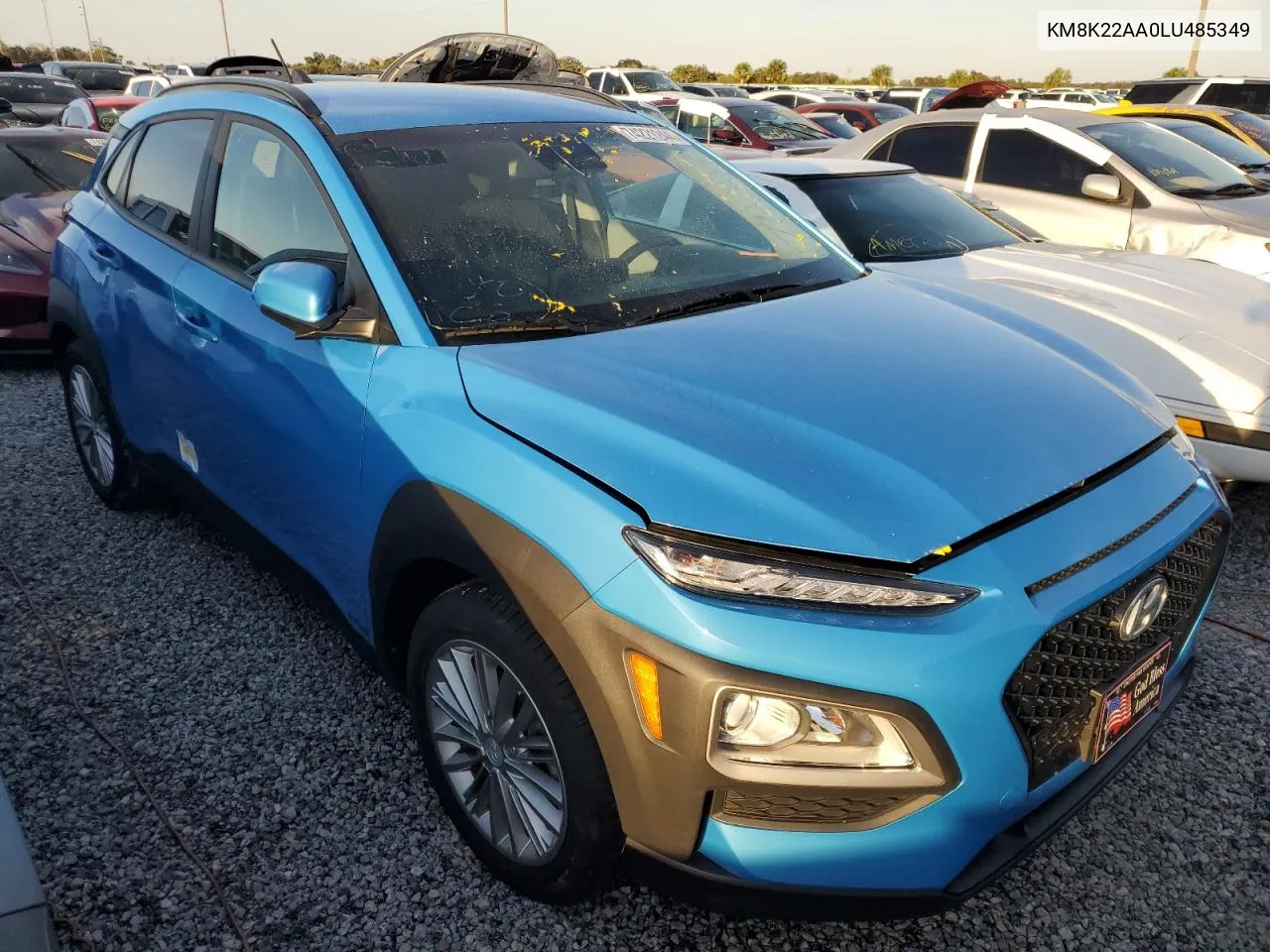 2020 Hyundai Kona Sel VIN: KM8K22AA0LU485349 Lot: 74221244