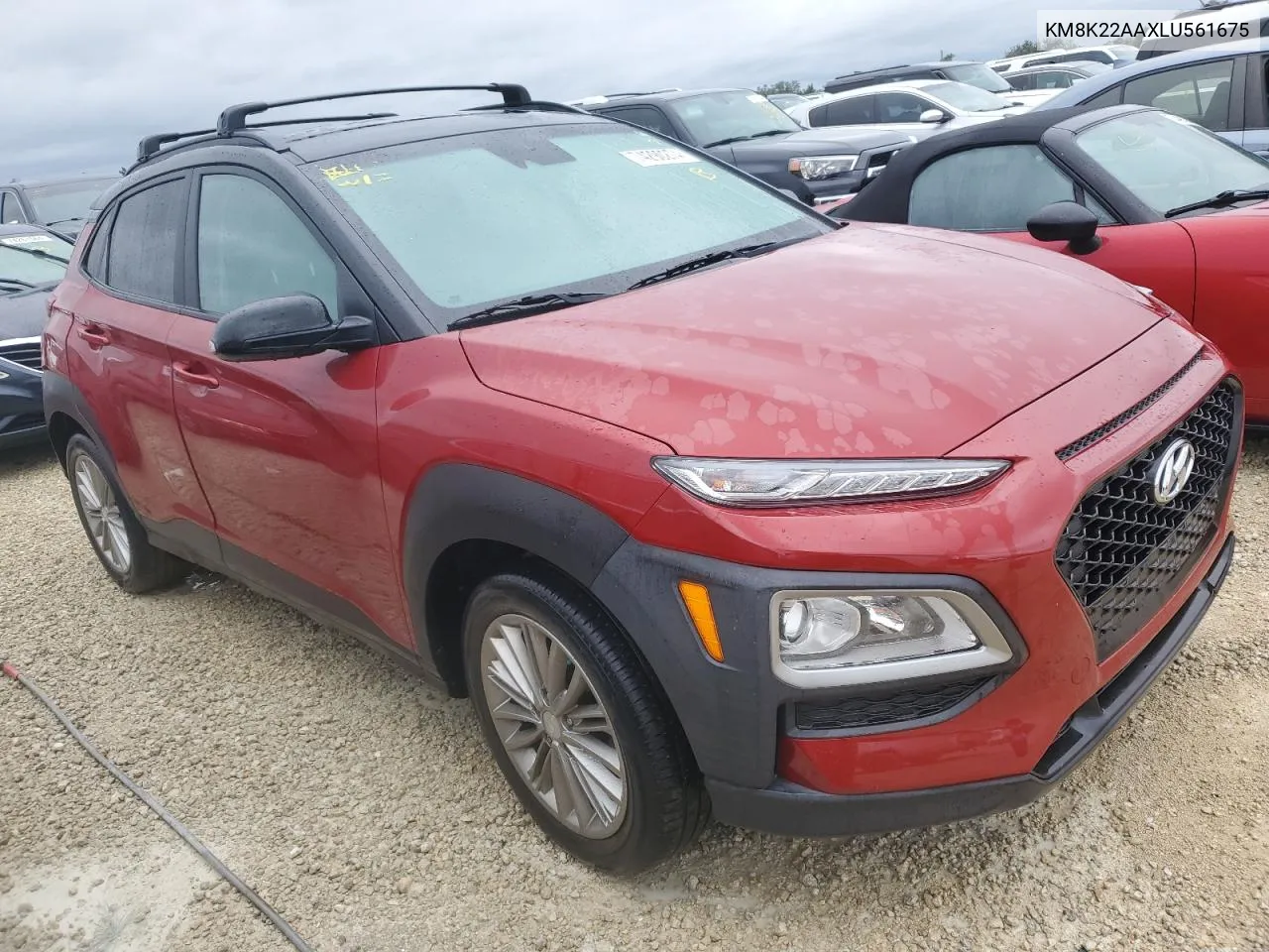 2020 Hyundai Kona Sel VIN: KM8K22AAXLU561675 Lot: 74290274