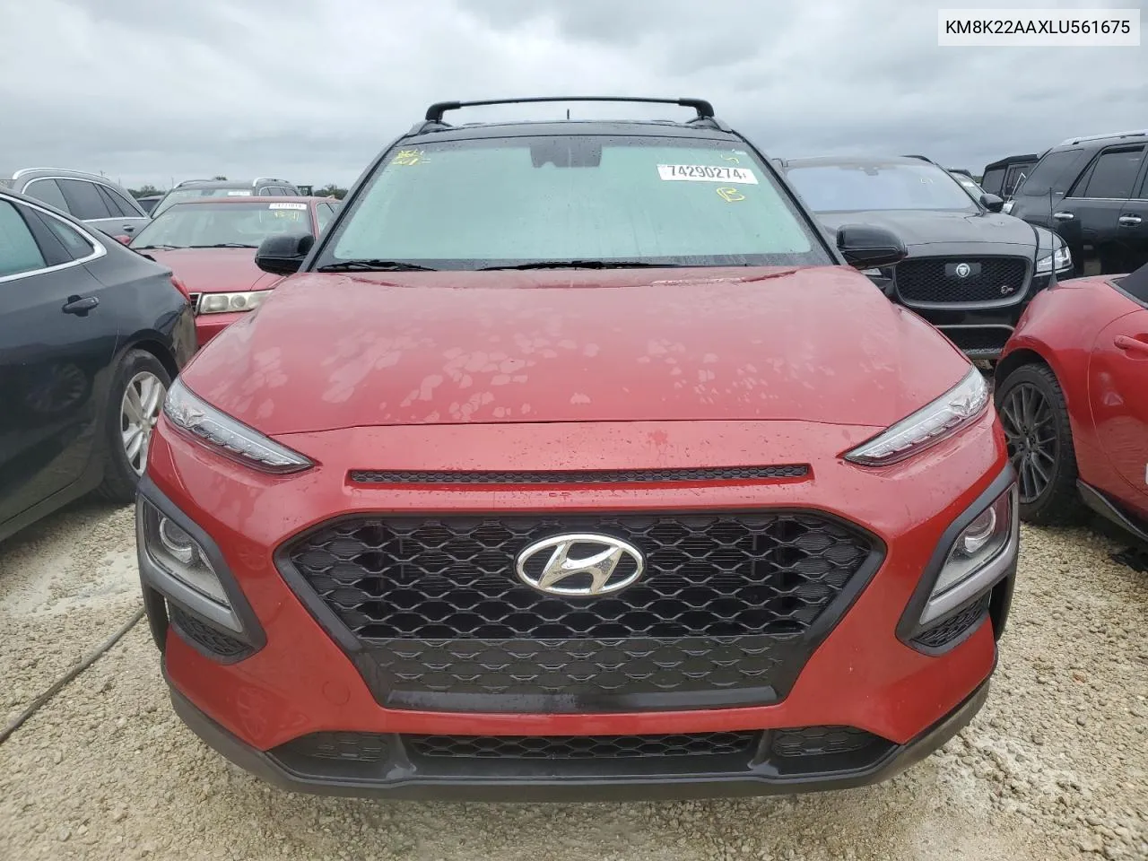 2020 Hyundai Kona Sel VIN: KM8K22AAXLU561675 Lot: 74290274