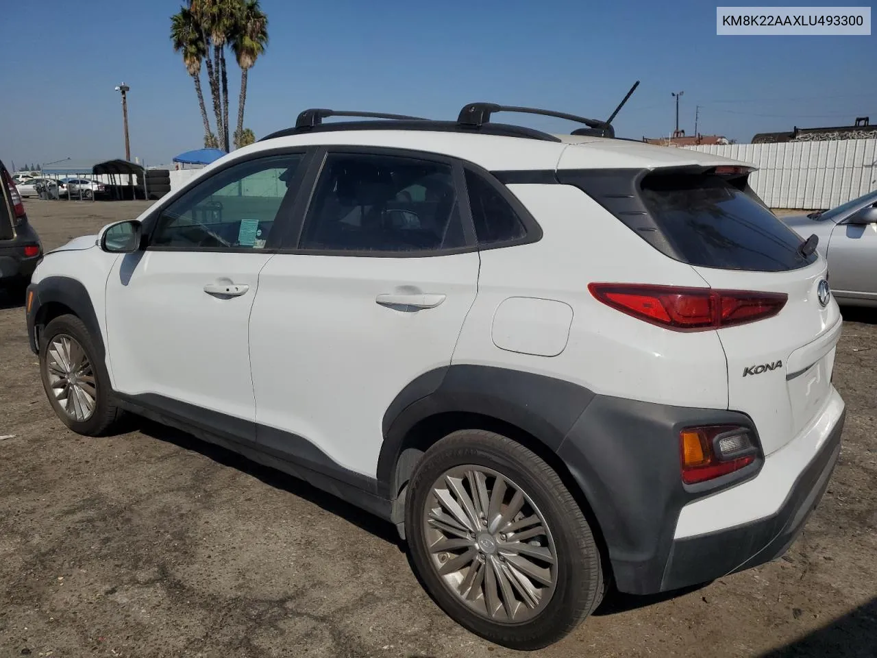 2020 Hyundai Kona Sel VIN: KM8K22AAXLU493300 Lot: 74555354