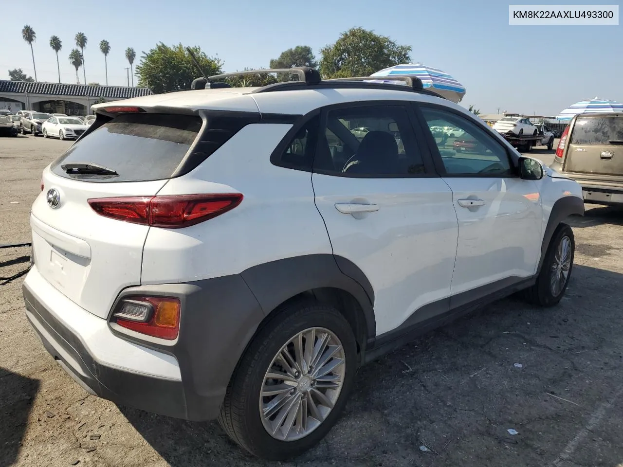 2020 Hyundai Kona Sel VIN: KM8K22AAXLU493300 Lot: 74555354