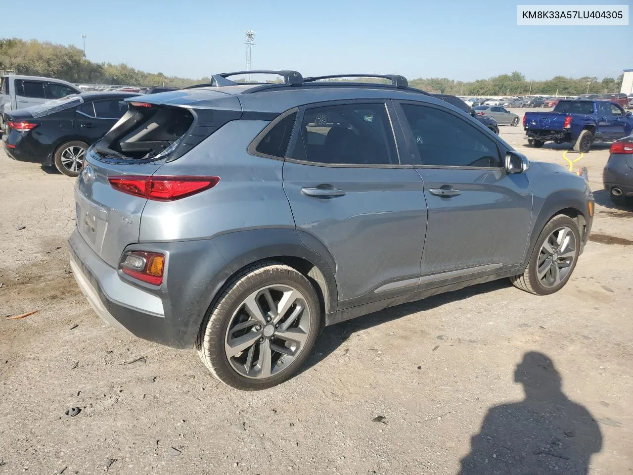 2020 Hyundai Kona Limited VIN: KM8K33A57LU404305 Lot: 74675834