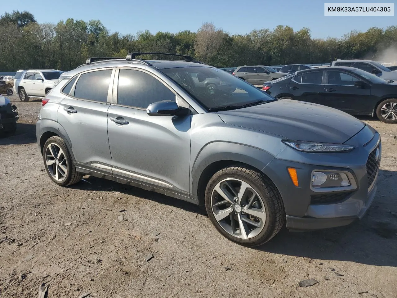 2020 Hyundai Kona Limited VIN: KM8K33A57LU404305 Lot: 74675834