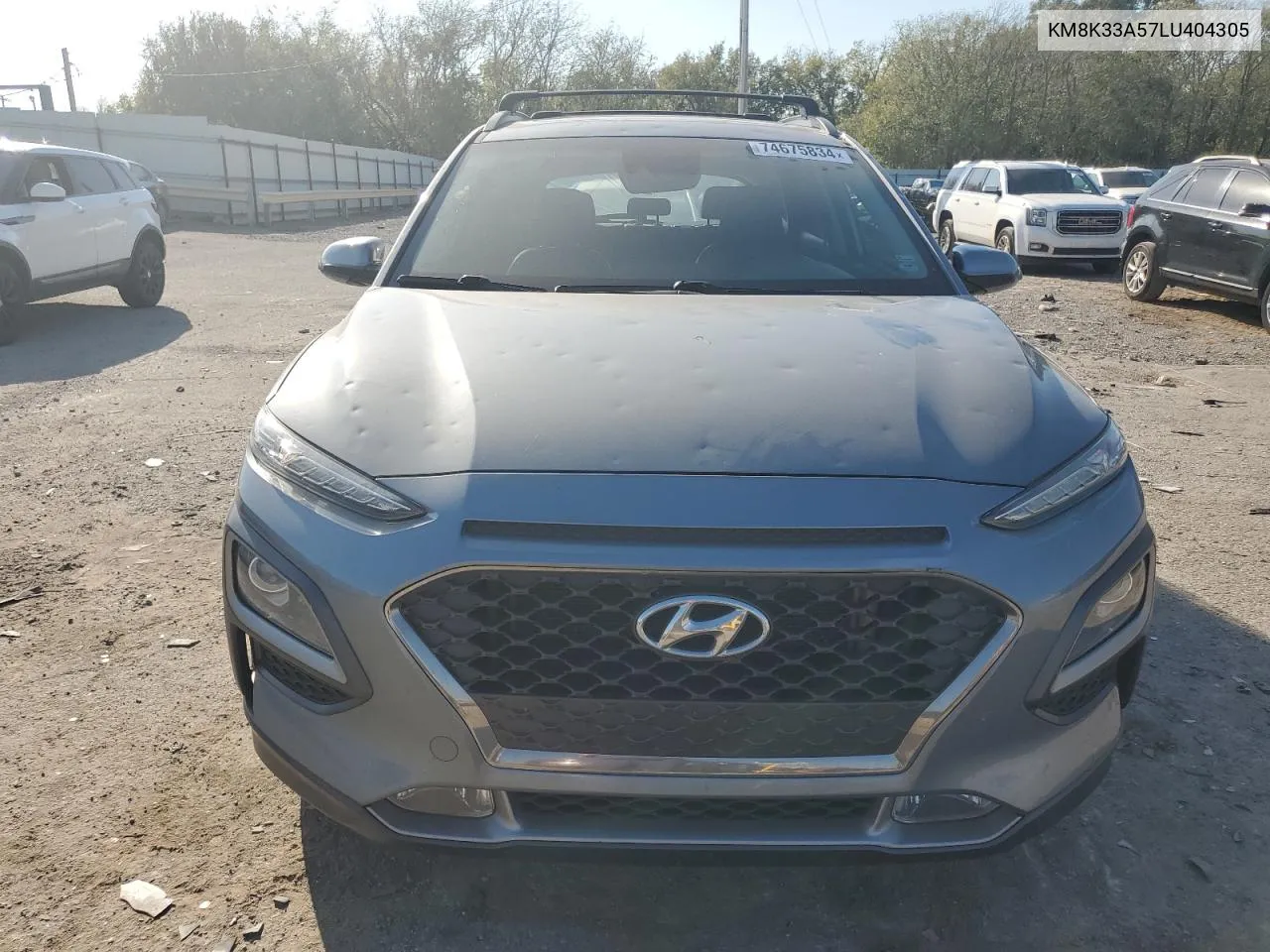 2020 Hyundai Kona Limited VIN: KM8K33A57LU404305 Lot: 74675834