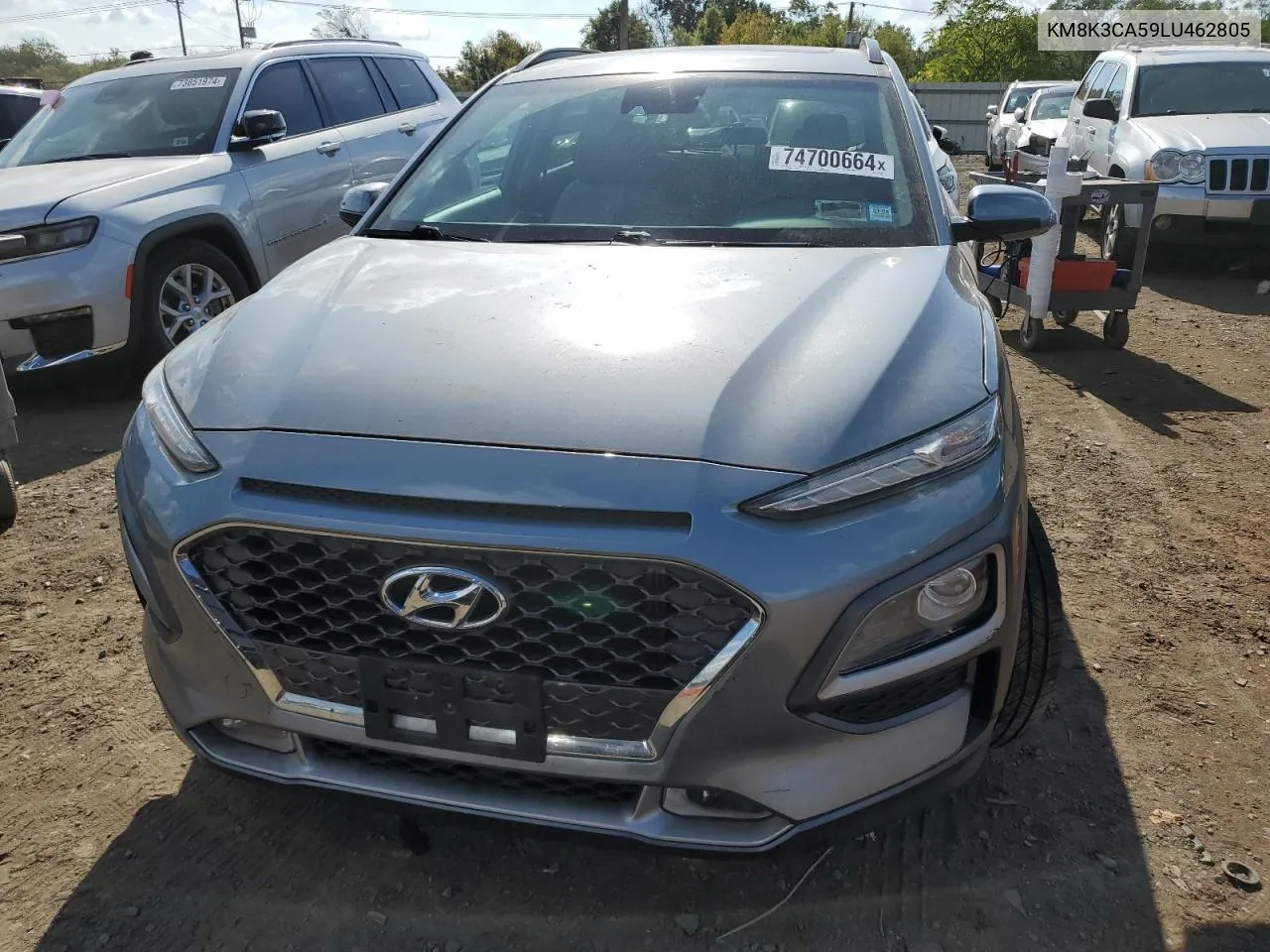 2020 Hyundai Kona Limited VIN: KM8K3CA59LU462805 Lot: 74700664