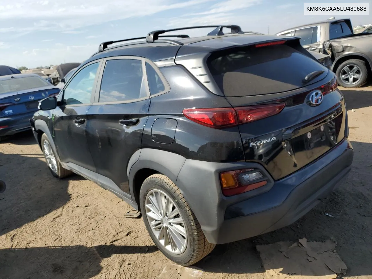 2020 Hyundai Kona Sel Plus VIN: KM8K6CAA5LU480688 Lot: 75005354