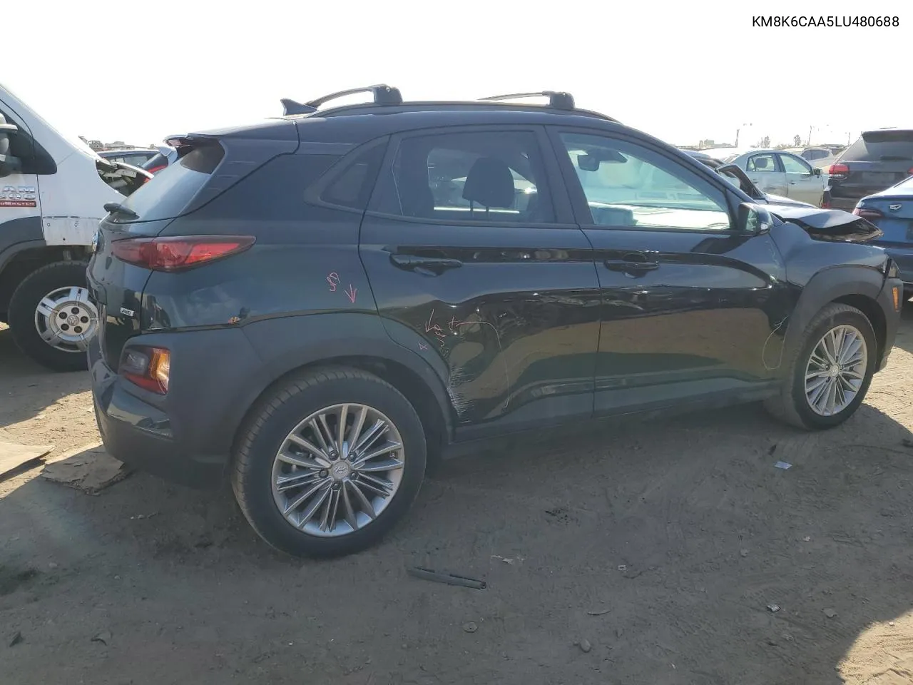 2020 Hyundai Kona Sel Plus VIN: KM8K6CAA5LU480688 Lot: 75005354