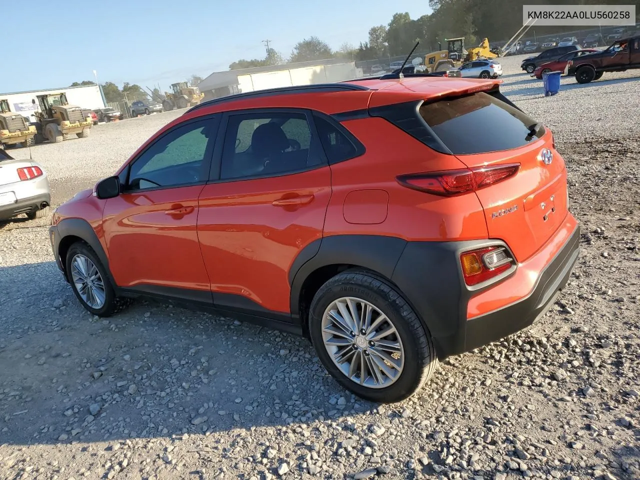 2020 Hyundai Kona Sel VIN: KM8K22AA0LU560258 Lot: 75036724