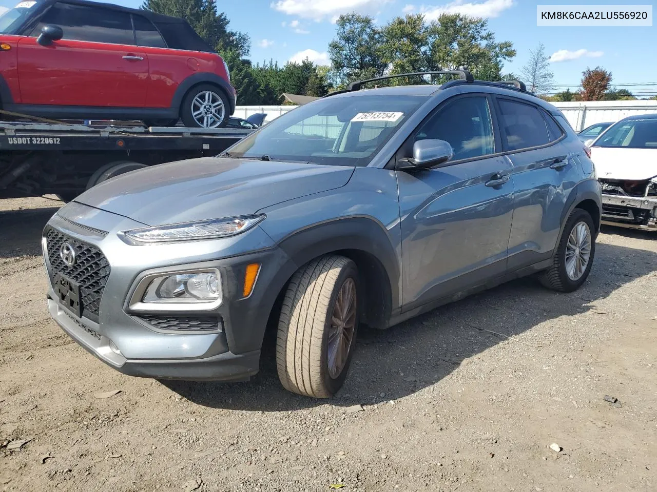 2020 Hyundai Kona Sel Plus VIN: KM8K6CAA2LU556920 Lot: 75213754