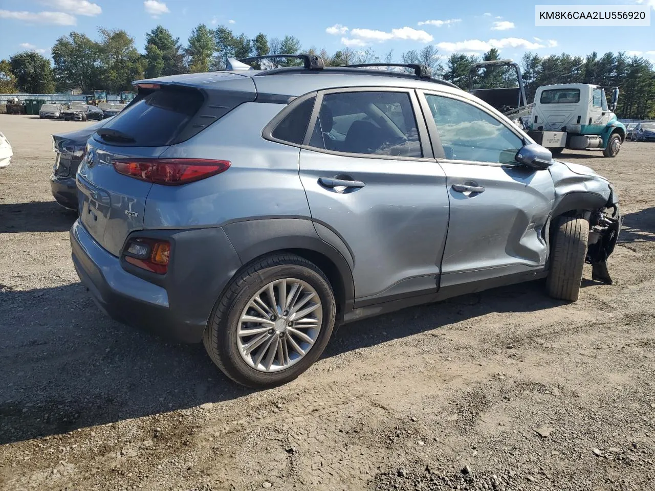 2020 Hyundai Kona Sel Plus VIN: KM8K6CAA2LU556920 Lot: 75213754