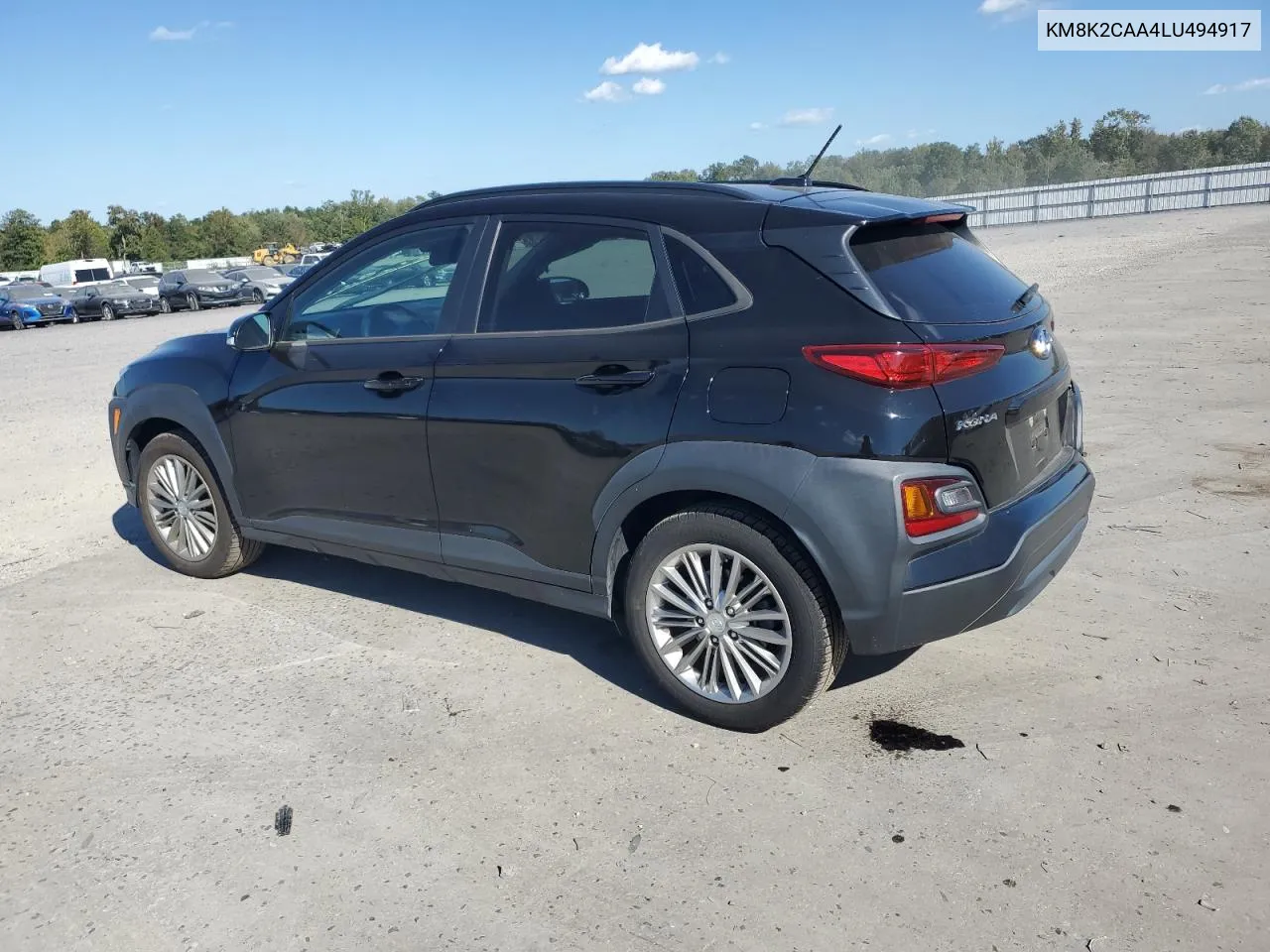 2020 Hyundai Kona Sel VIN: KM8K2CAA4LU494917 Lot: 75325604