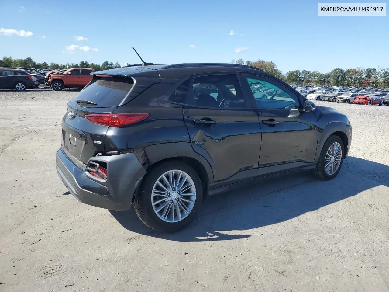 2020 Hyundai Kona Sel VIN: KM8K2CAA4LU494917 Lot: 75325604