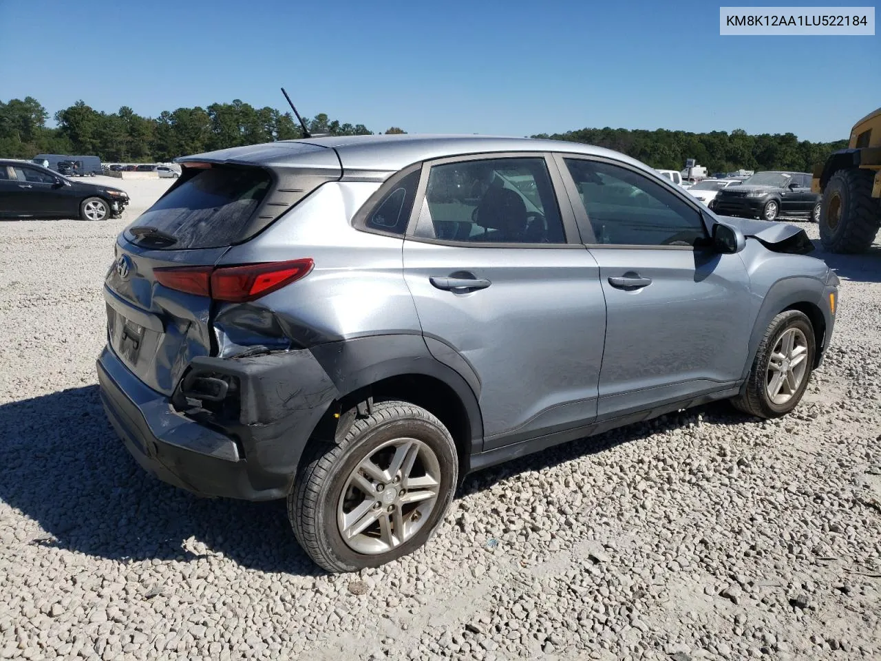 2020 Hyundai Kona Se VIN: KM8K12AA1LU522184 Lot: 75500844