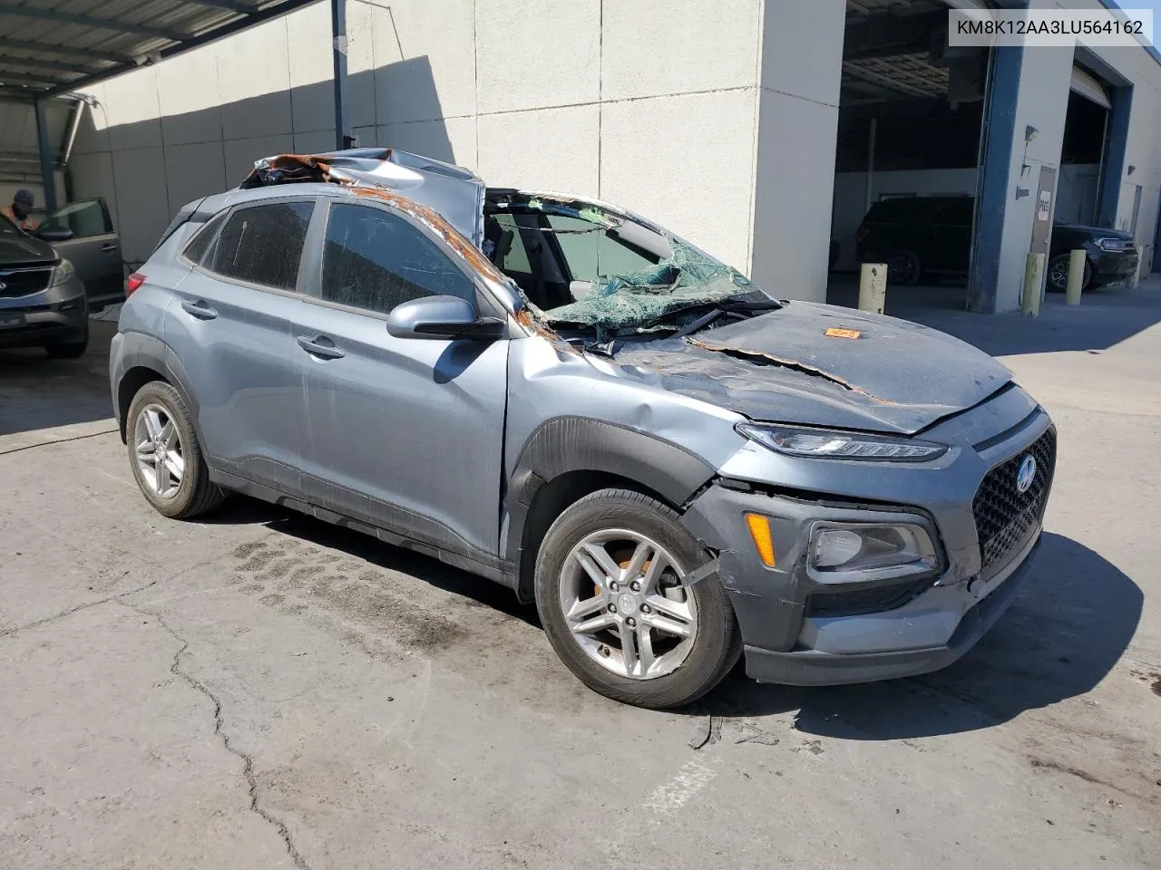 2020 Hyundai Kona Se VIN: KM8K12AA3LU564162 Lot: 75770924