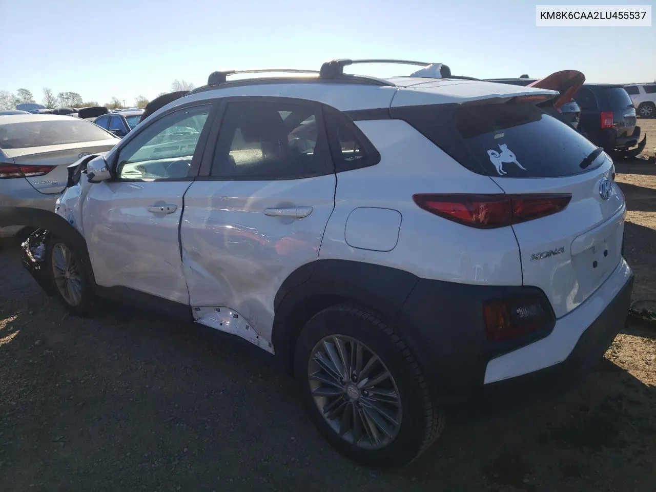 2020 Hyundai Kona Sel Plus VIN: KM8K6CAA2LU455537 Lot: 76141874