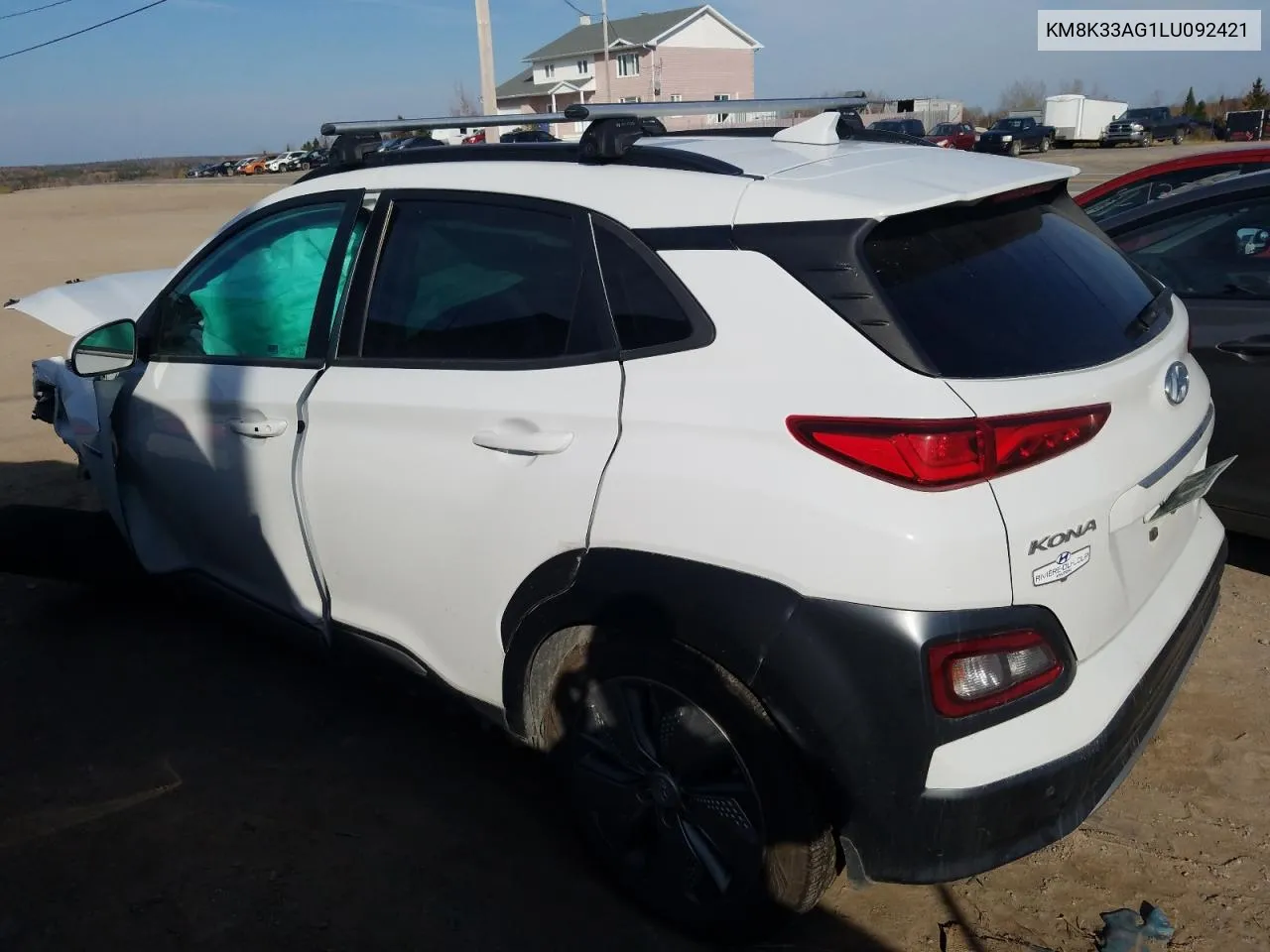 2020 Hyundai Kona Limited VIN: KM8K33AG1LU092421 Lot: 76170554