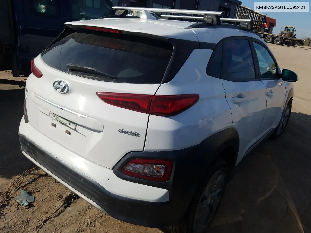 2020 Hyundai Kona Limited VIN: KM8K33AG1LU092421 Lot: 76170554