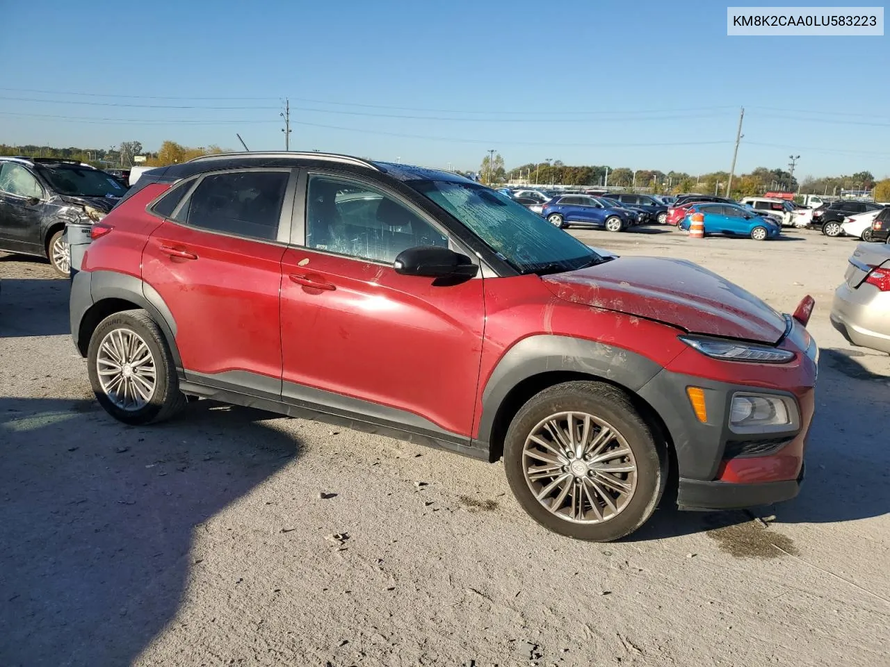 2020 Hyundai Kona Sel VIN: KM8K2CAA0LU583223 Lot: 76365084