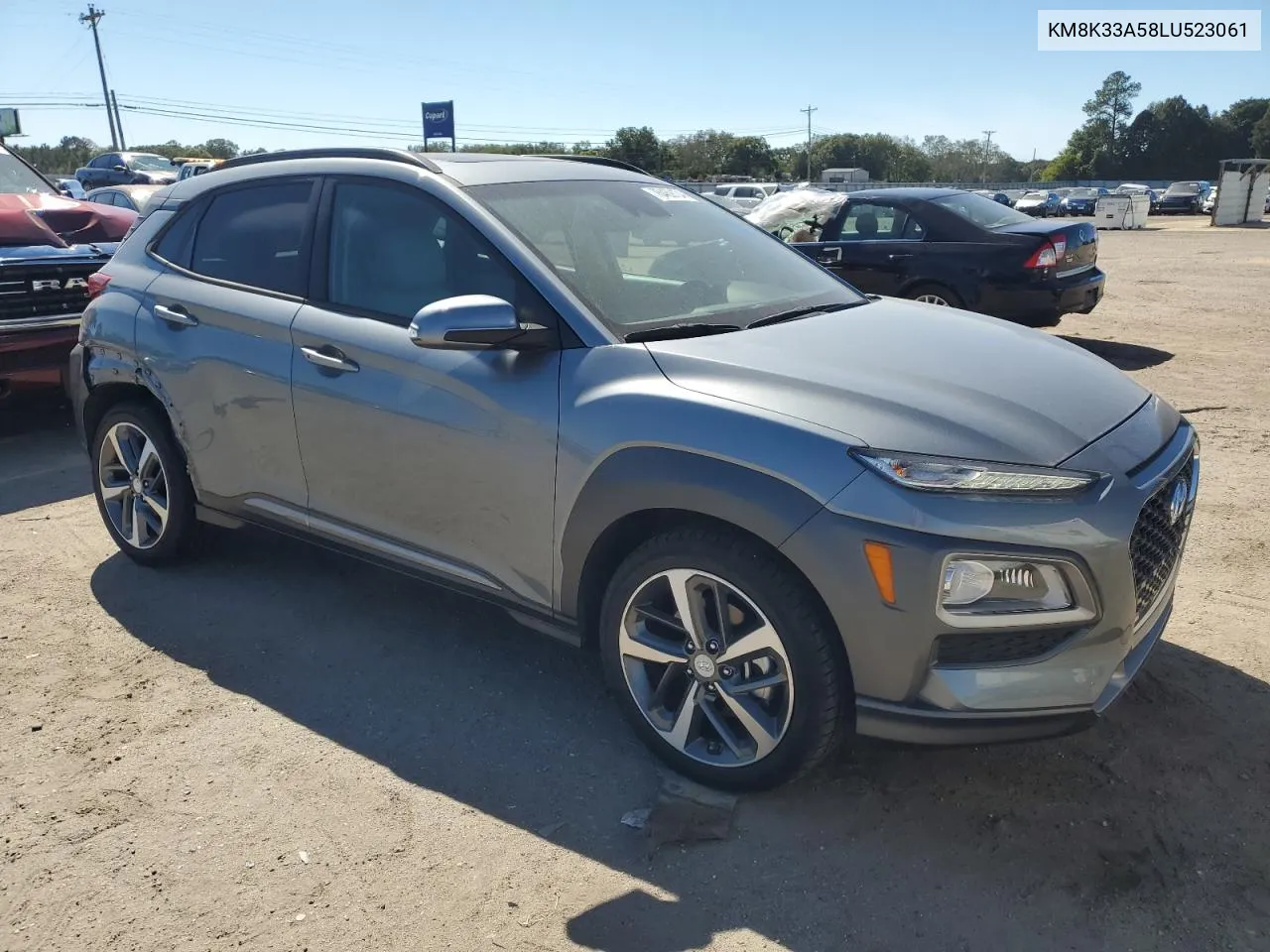 2020 Hyundai Kona Limited VIN: KM8K33A58LU523061 Lot: 76469134