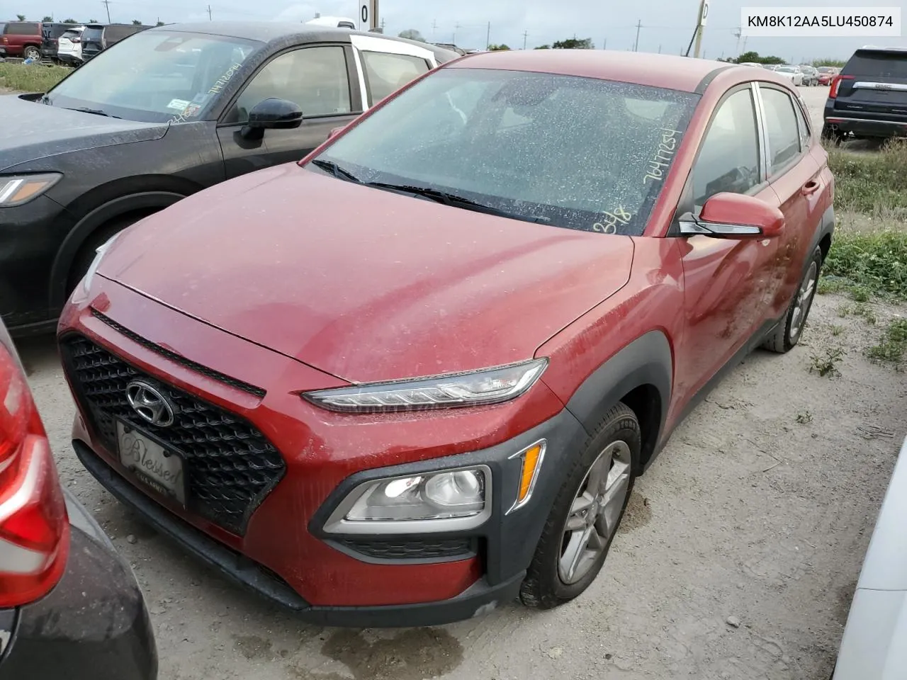 2020 Hyundai Kona Se VIN: KM8K12AA5LU450874 Lot: 76477254