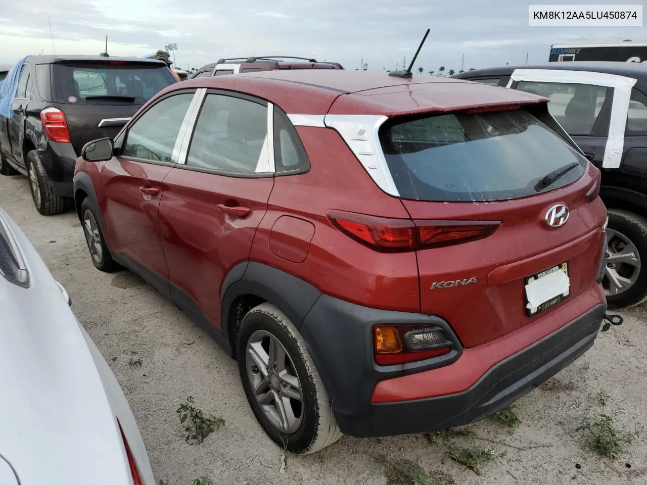 2020 Hyundai Kona Se VIN: KM8K12AA5LU450874 Lot: 76477254