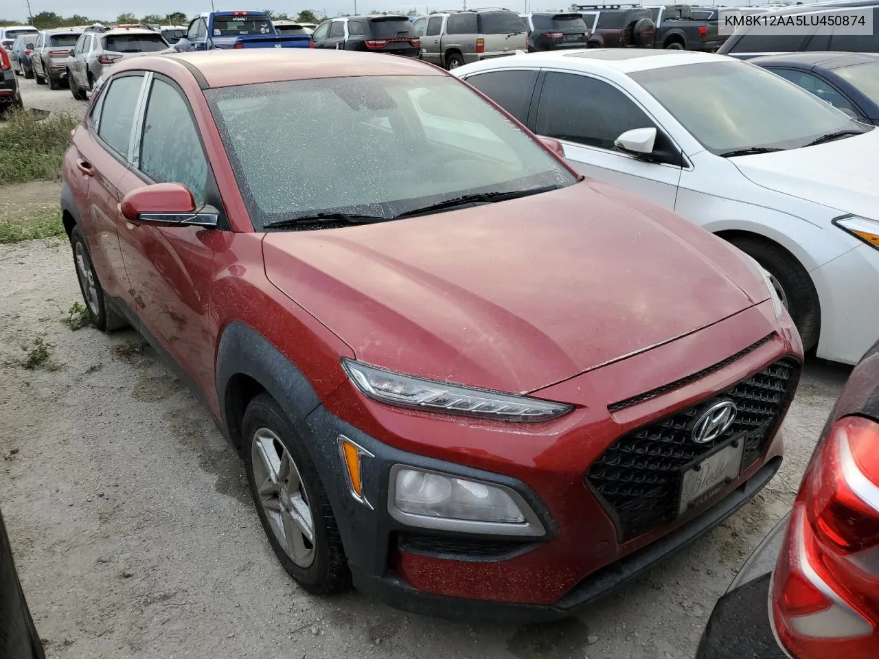 2020 Hyundai Kona Se VIN: KM8K12AA5LU450874 Lot: 76477254